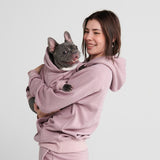 Essentiële menselijke hoodie - Paars Taupe