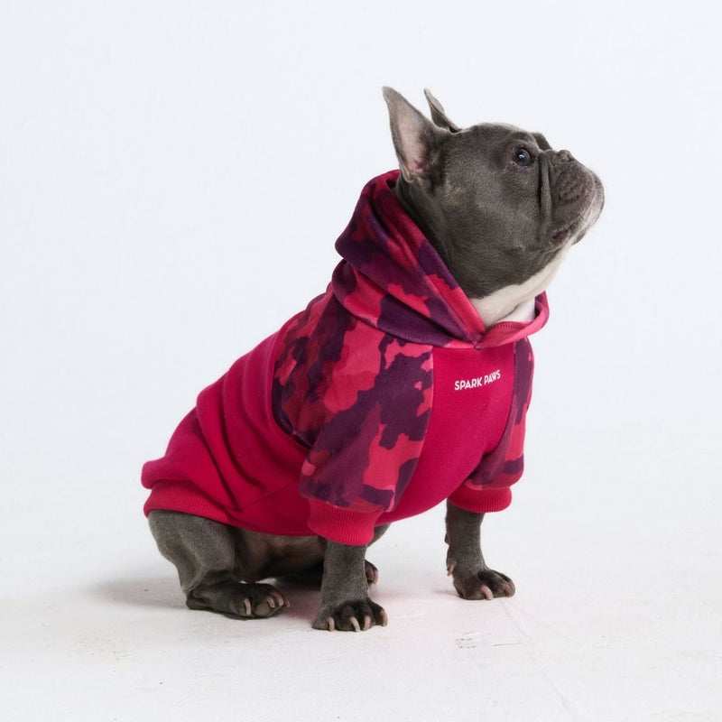 Fushia Camo Human Hoodie