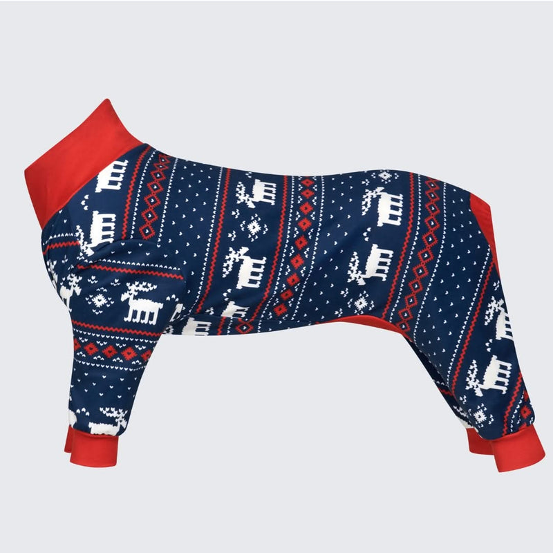 Hondenkerstpyjama - Dasher Blue