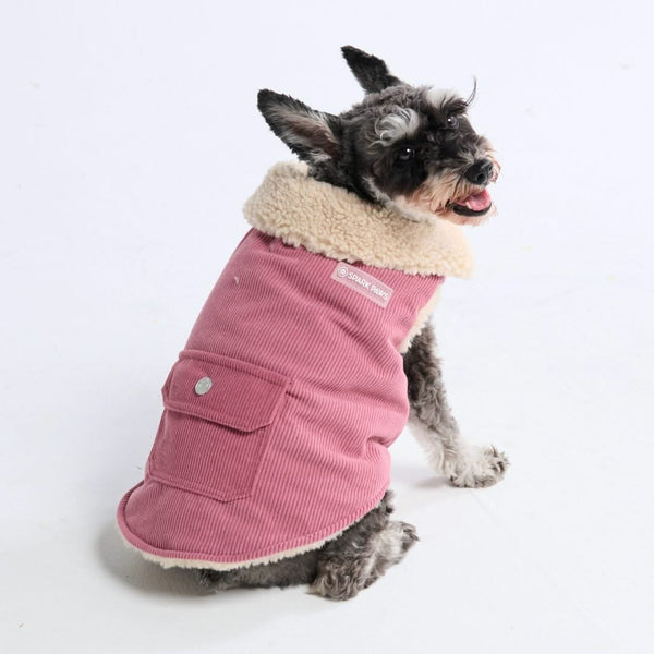 Corduroy Sherpa Fleecejack - Roze