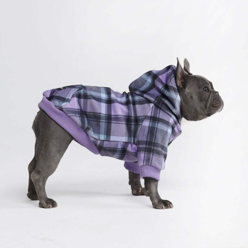 Purple Plaid Hoodie