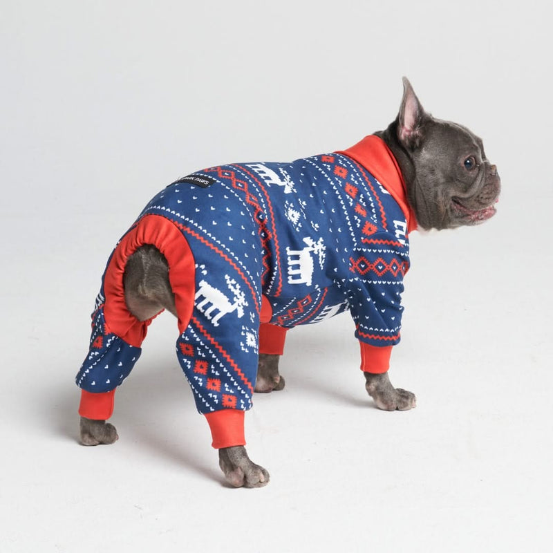 Hondenkerstpyjama - Dasher Blue