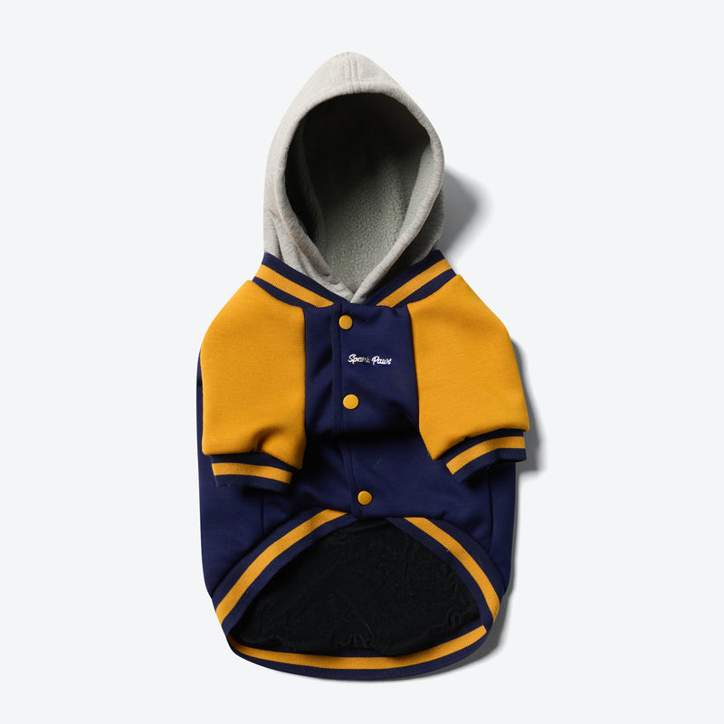 Dog Varsity Jacket - Blauw Geel