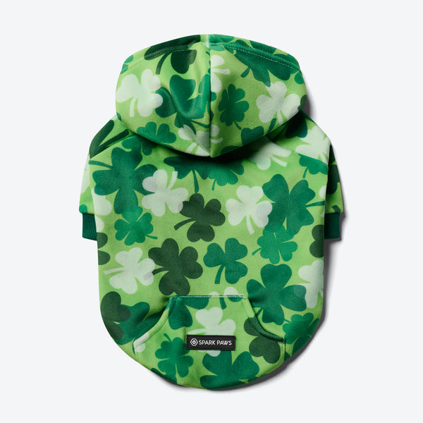 St. Patty's Hondenhoodie - Klavertjes