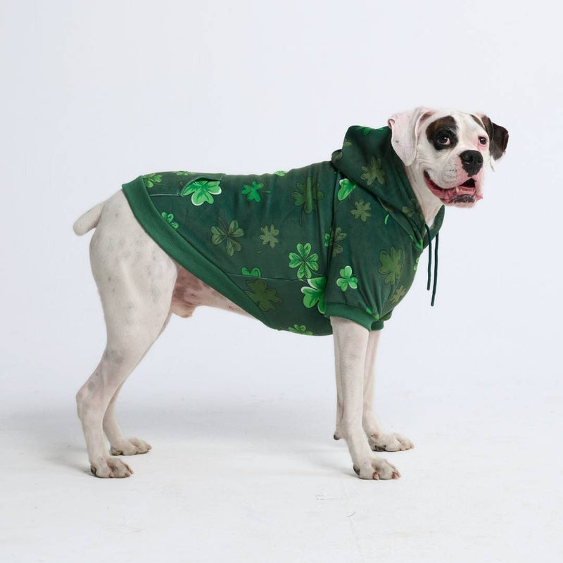 St. Patty's Hondenhoodie - Donkergroen