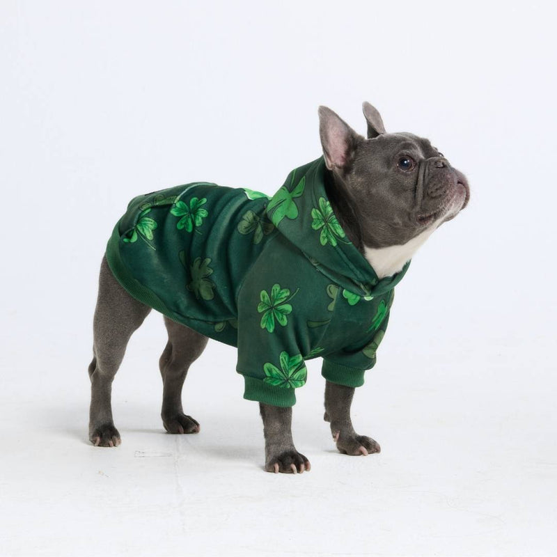 St. Patty's Hondenhoodie - Donkergroen