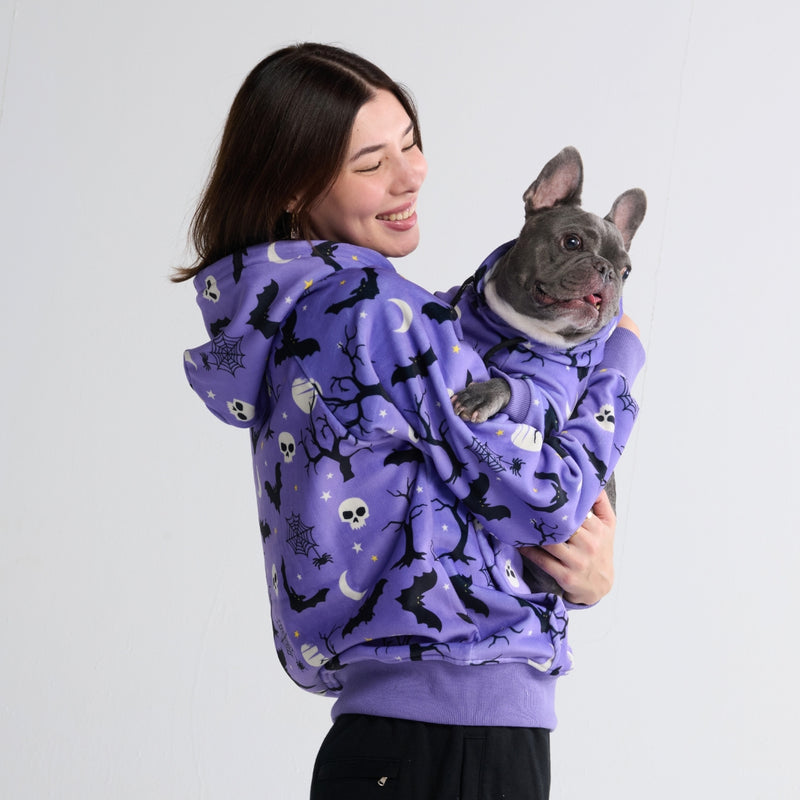 Halloween Honden Hoodie - Paars