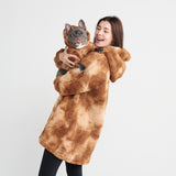 Fluffdreams oversized menselijke hoodie - Mokka