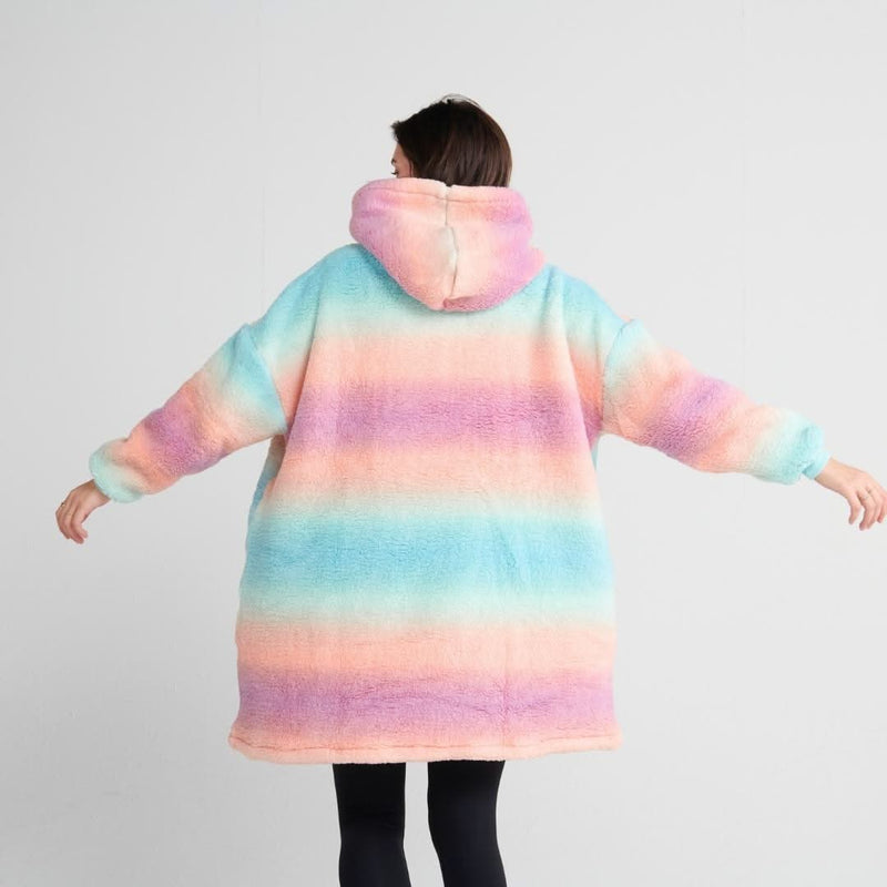 Fluffdreams Oversized Human Hoodie - Pastel Icing