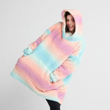 Fluffdreams Oversized Human Hoodie - Pastel Icing