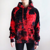 Velvet Red Black Hoodie