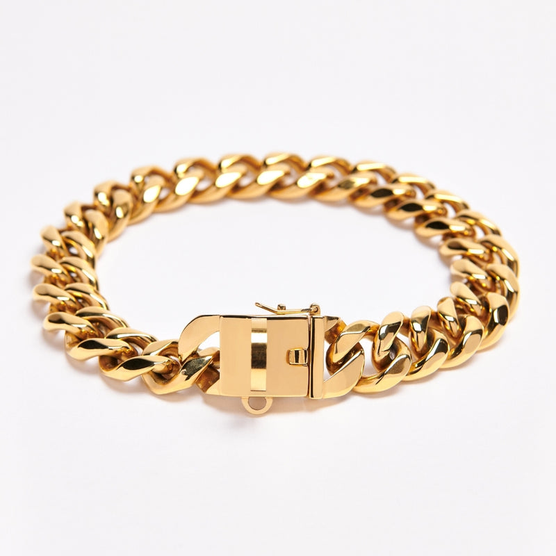 Cuban Link 20mm Gold Chain Collar